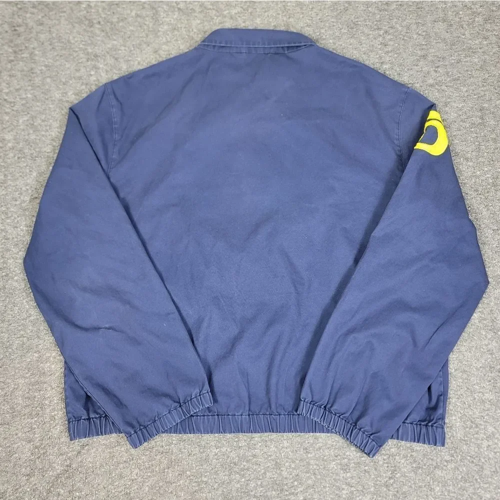 Vintage 90s Polo Ralph Lauren Jacket XXL Navy Crest Embroidered PRL NYC